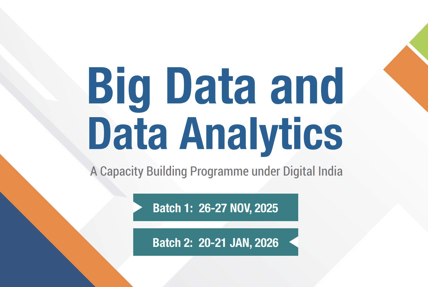 NeGD Organizes ‘Big Data and Data Analytics’ Programme